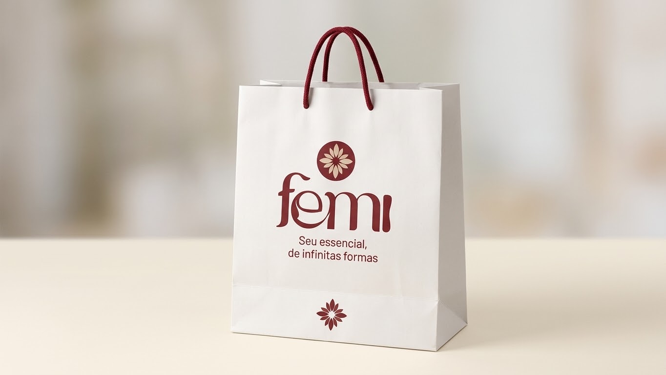 Sacola da marca FEMI